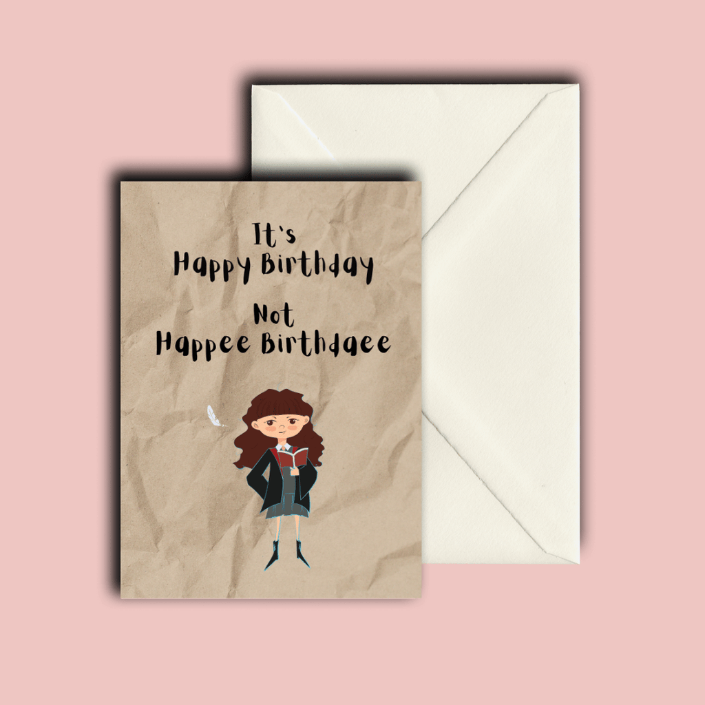 Folding card | Birthday Hermione