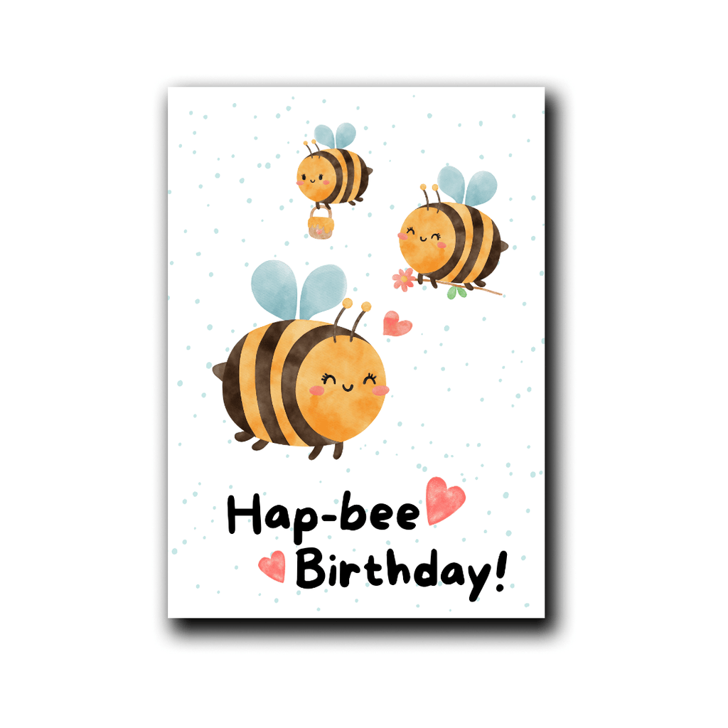 Folded Card | Hap-Bee Birthday