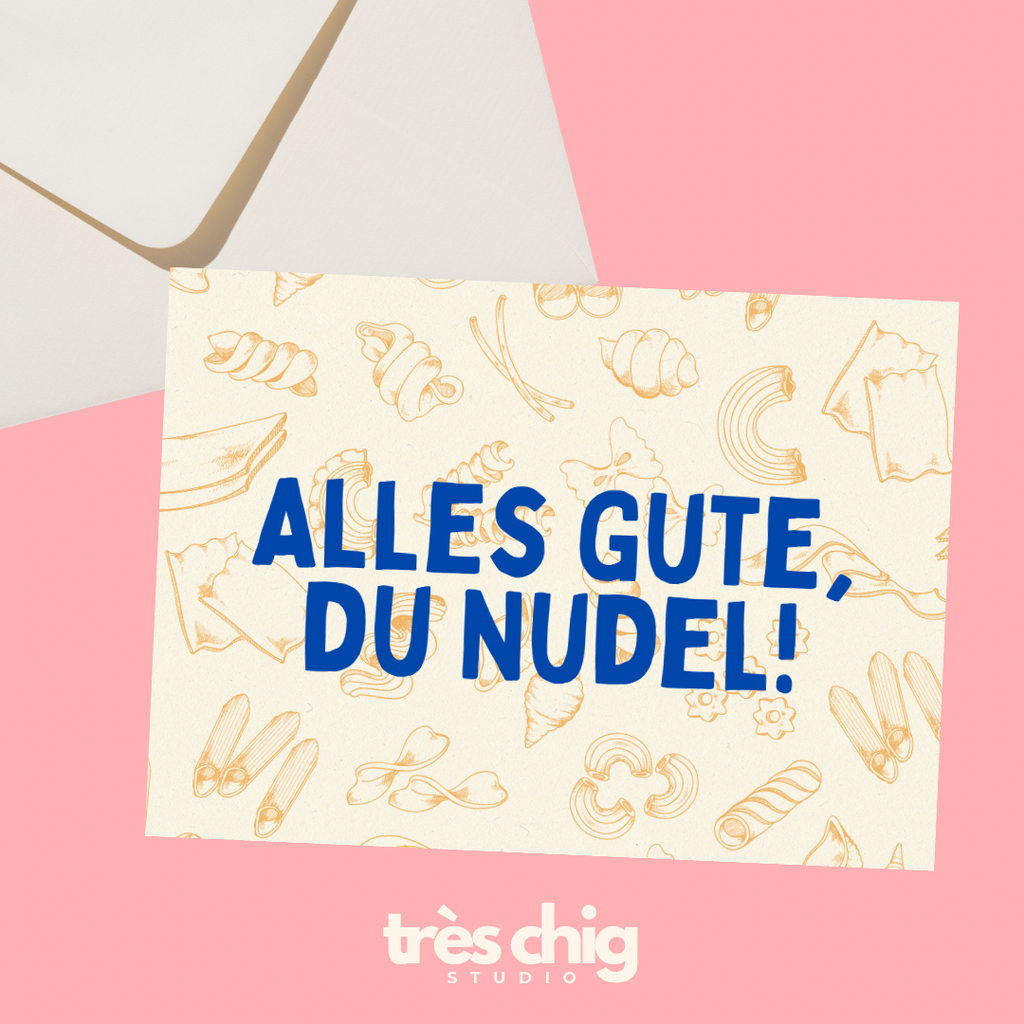 Alles Gute, du Nudel! | Postkarte