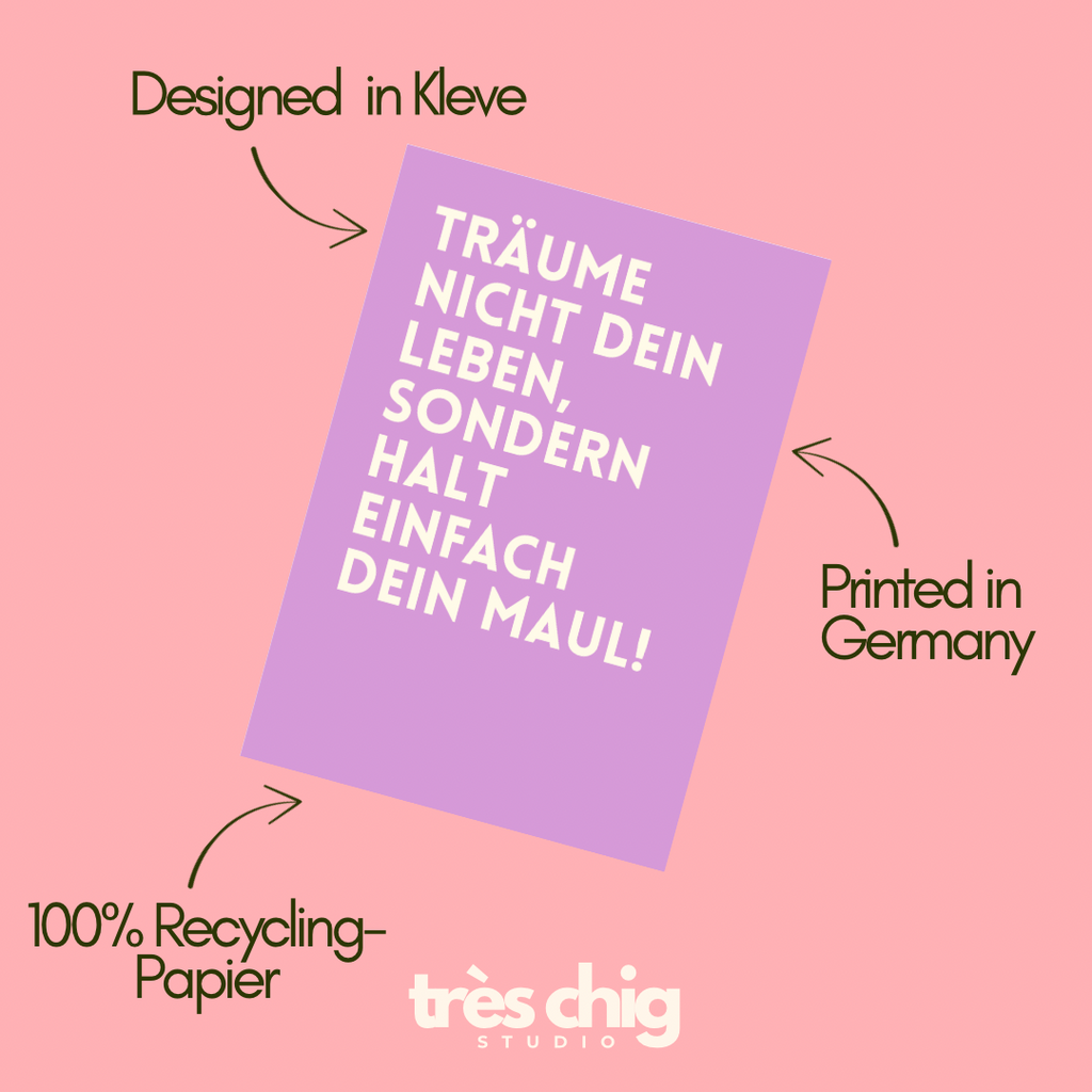 Träume nicht dein Leben | Postkarte
