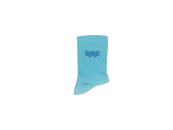 Sports socks with waves