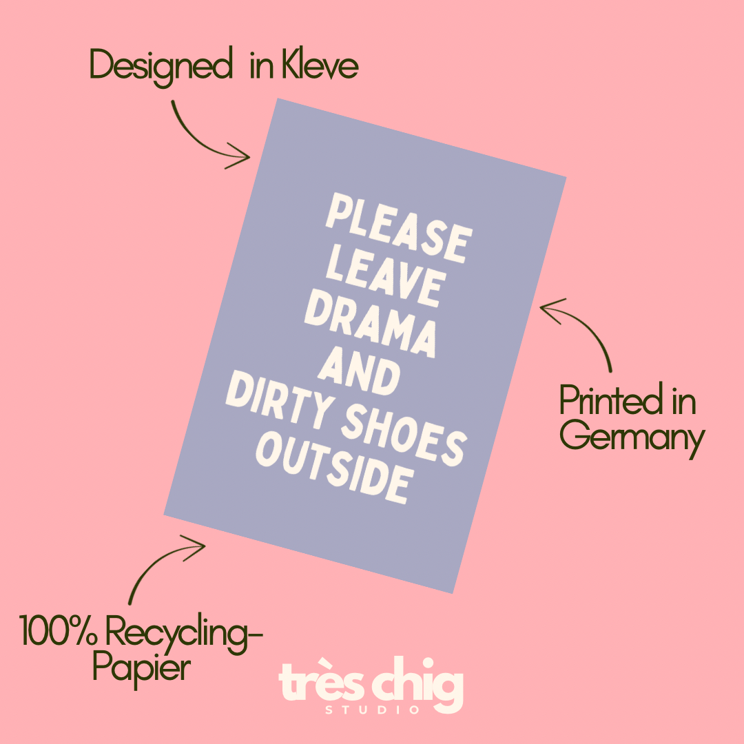 Drama and Dirty Shoes | Postkarte