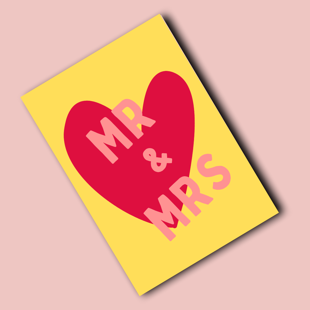 Folded Card | Wedding Mr. & Mrs.