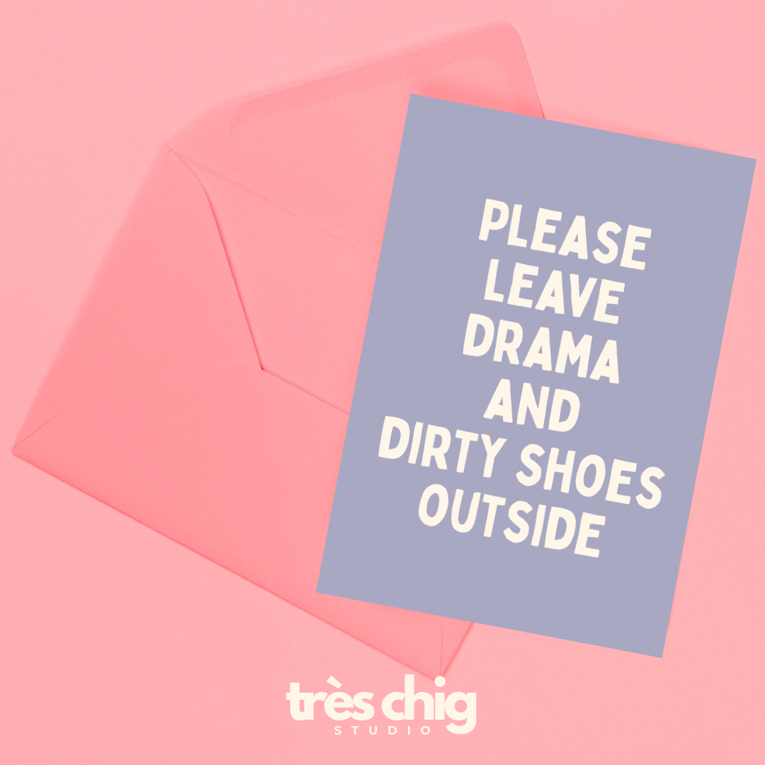 Drama and Dirty Shoes | Postkarte