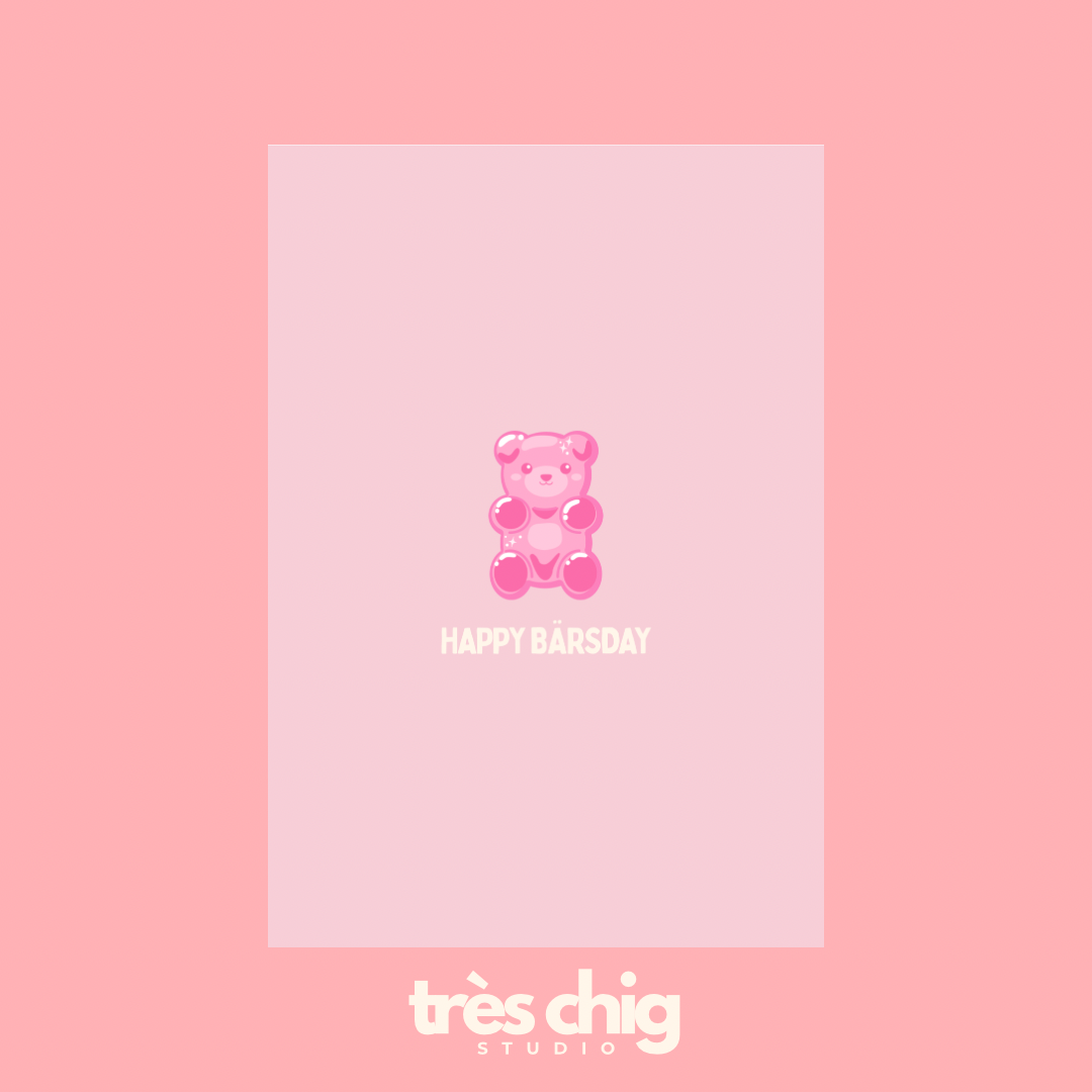 Happy Bärsday | Postkarte