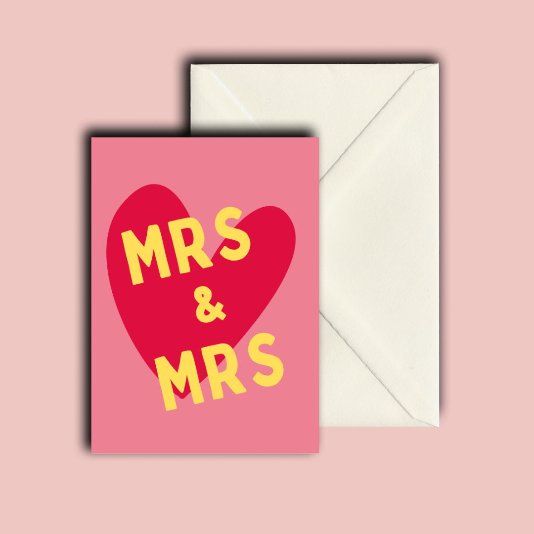 Folding Card | Wedding Mrs. & Mrs.