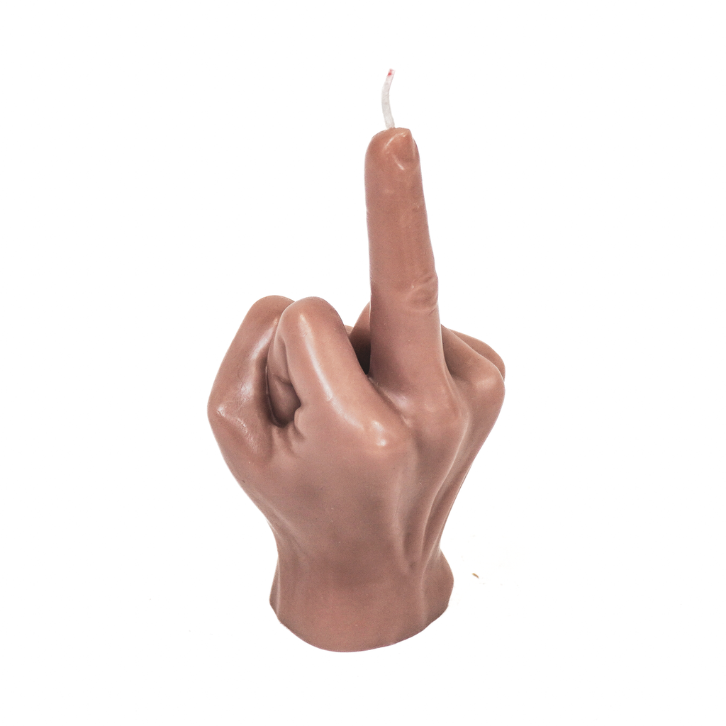 Mittelfinger-Kerze | Taupe