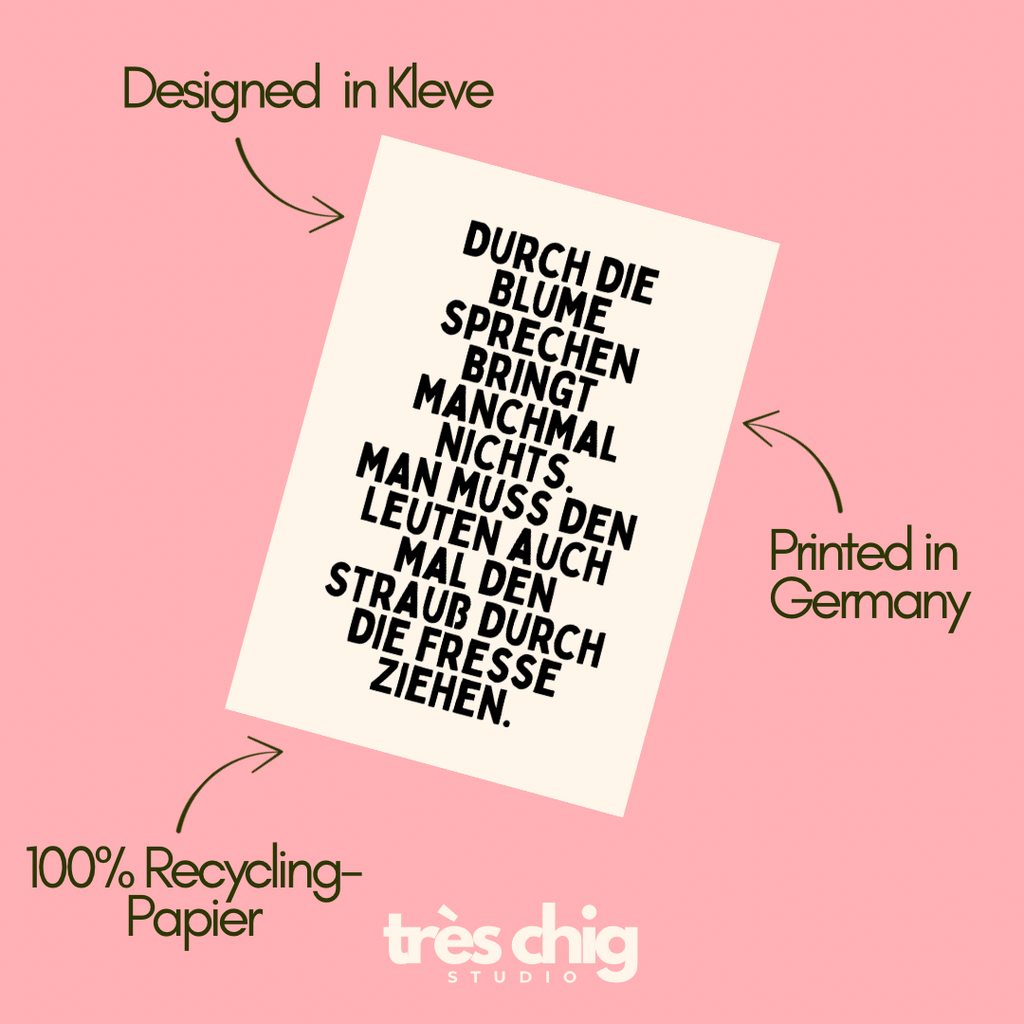 Durch die Blume sprechen | Postkarte