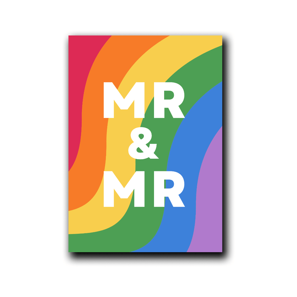 Folding Card | Wedding Mr. & Mr. Rainbow