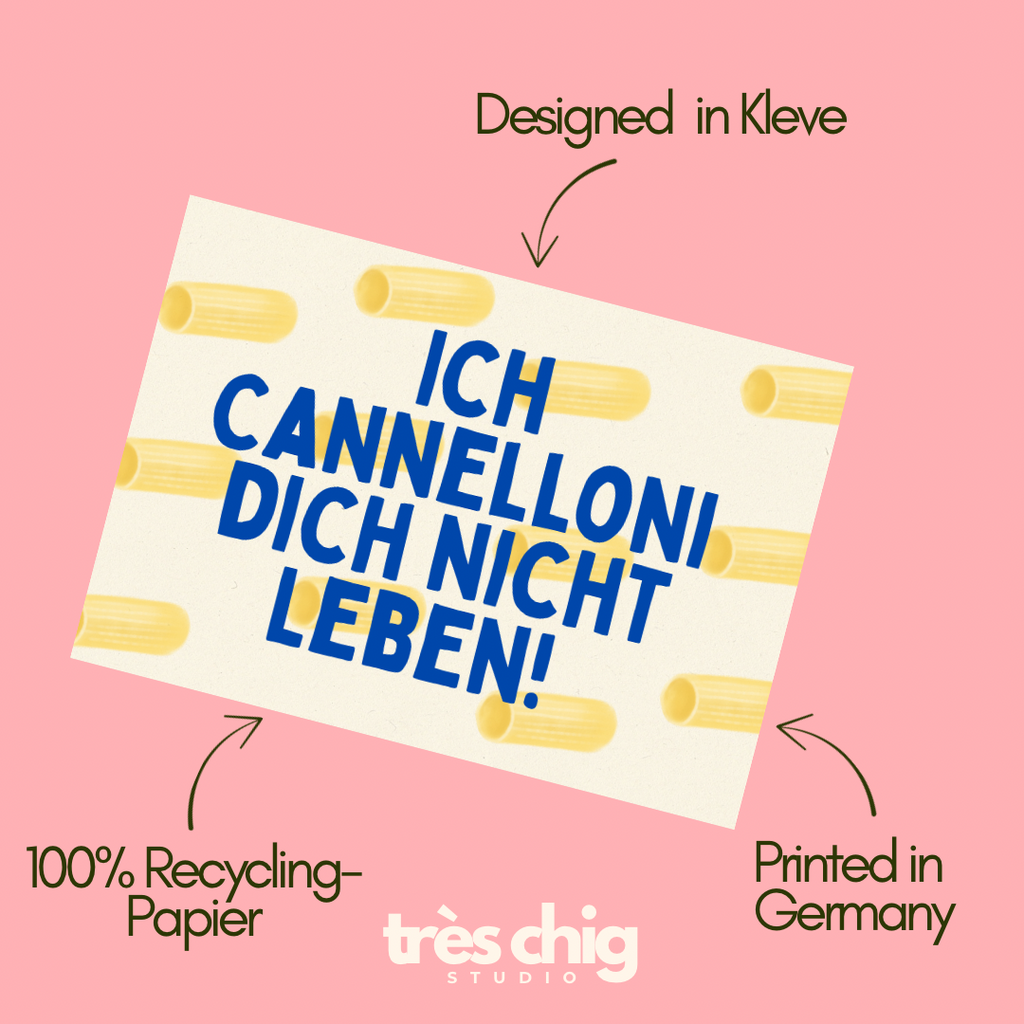 Ich Cannelloni dich nicht leben! | Postkarte