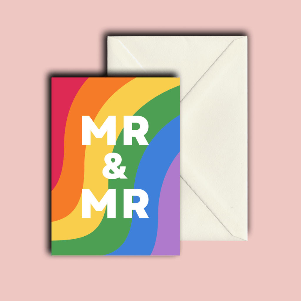 Folding Card | Wedding Mr. & Mr. Rainbow