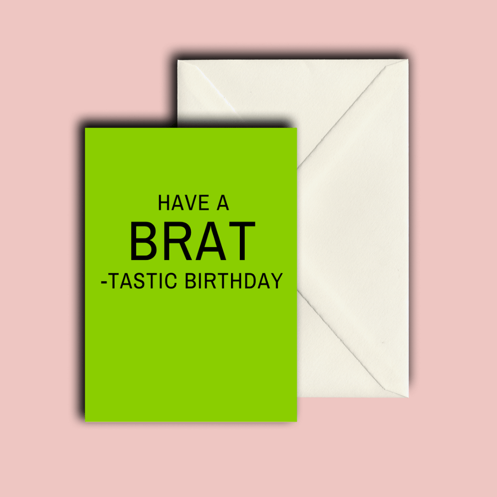 Folding Card | Brat-tastic Birthday