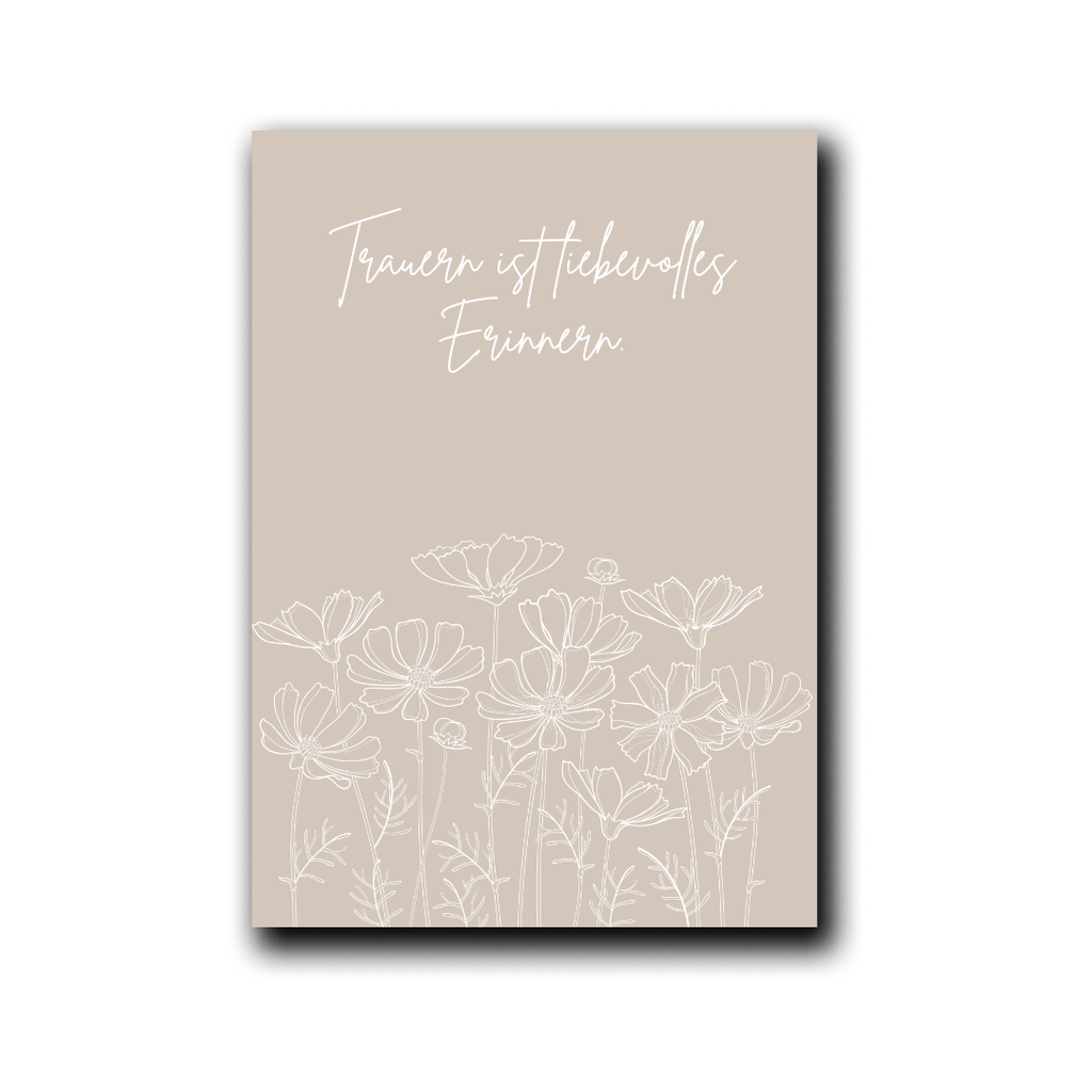 Folding Card | Grieving is loving remembrance