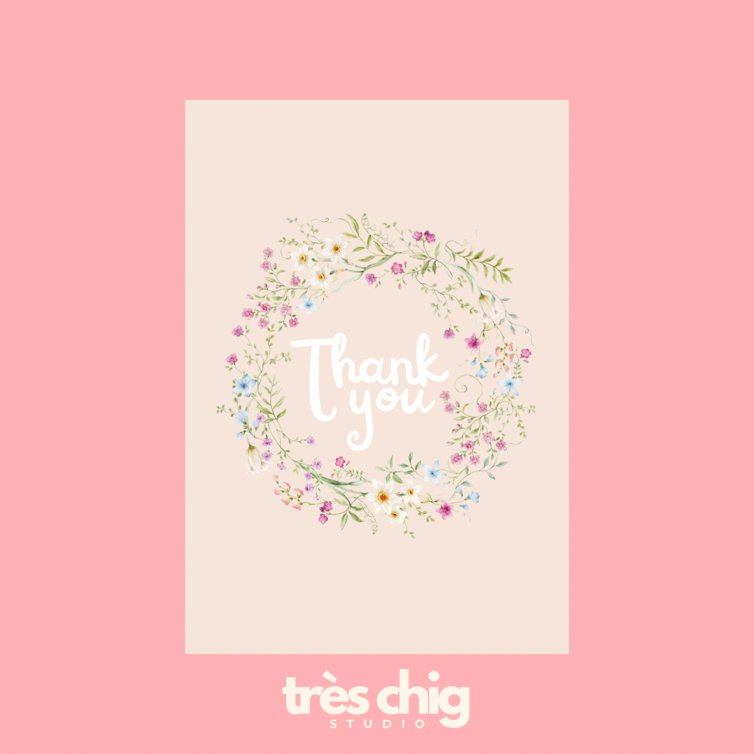 Thank You Blumenkranz | Postkarte