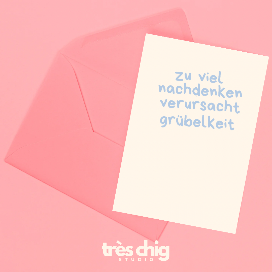 Grübelkeit | Postkarte
