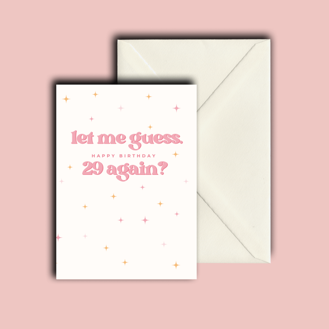 Folded card | 29 again