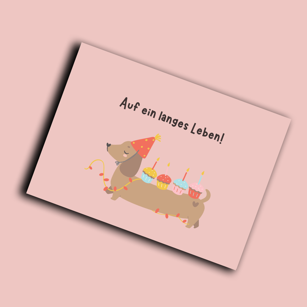 Folded Card | Dachshund Long Live