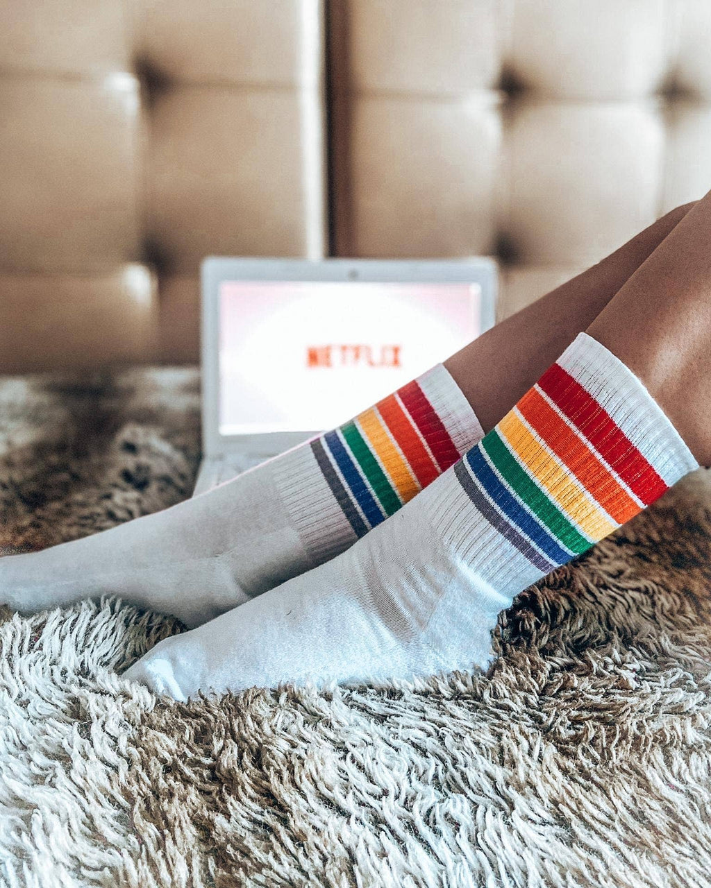 White Pride Sports Socks