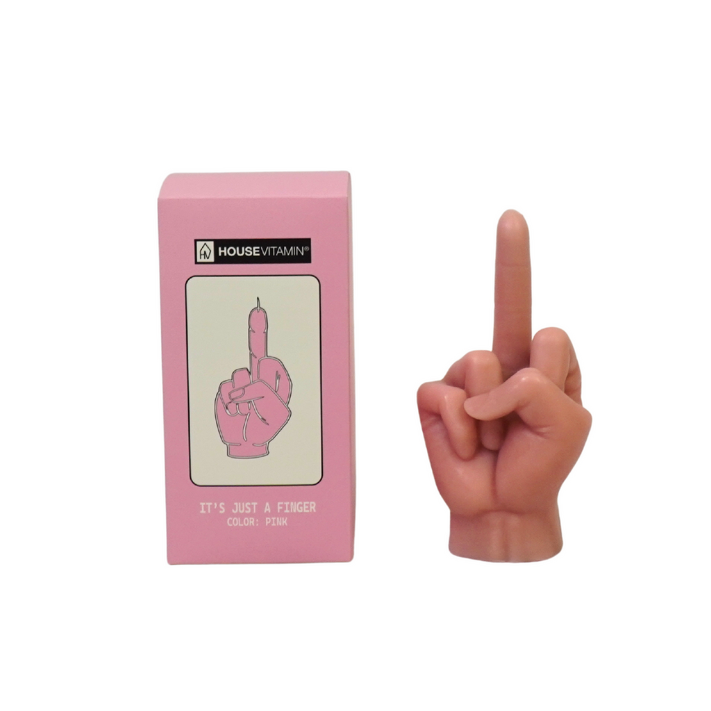 Mittelfinger-Kerze | Pink