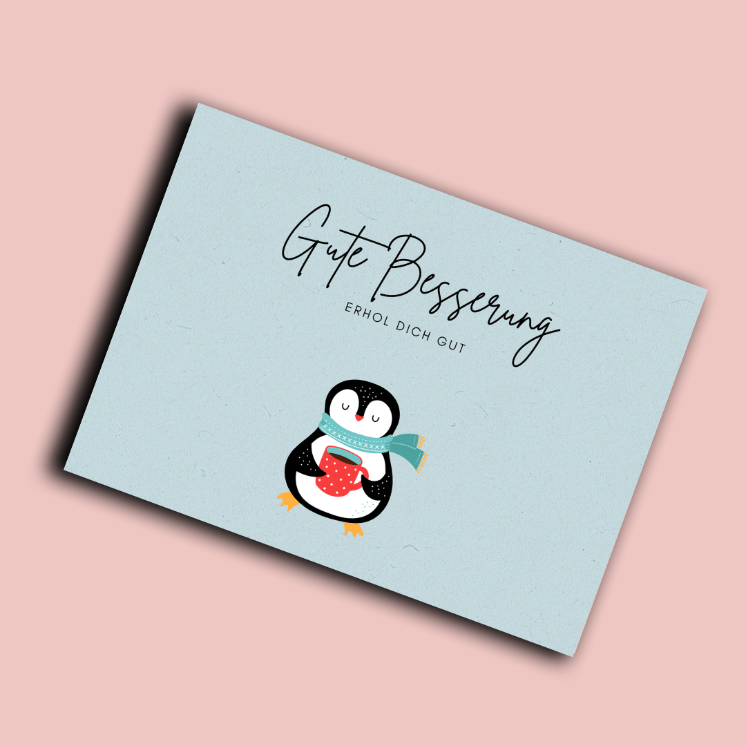 Folding Card | Get Well Soon Penguin