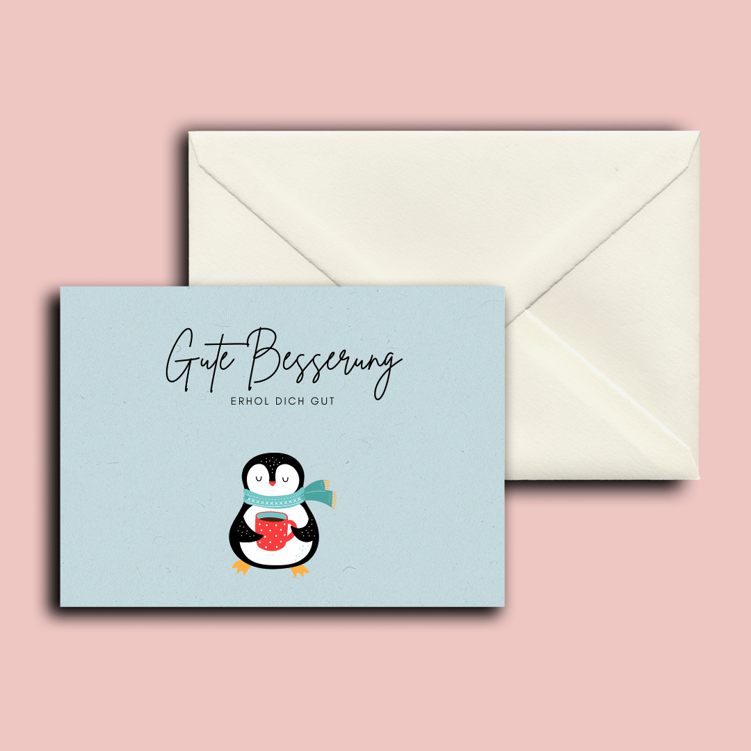 Folding Card | Get Well Soon Penguin