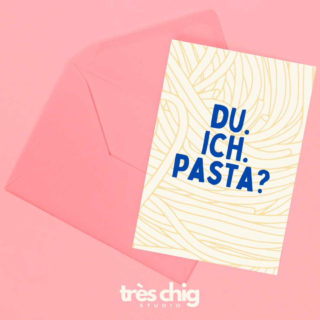 Du. Ich. Pasta? | Postkarte