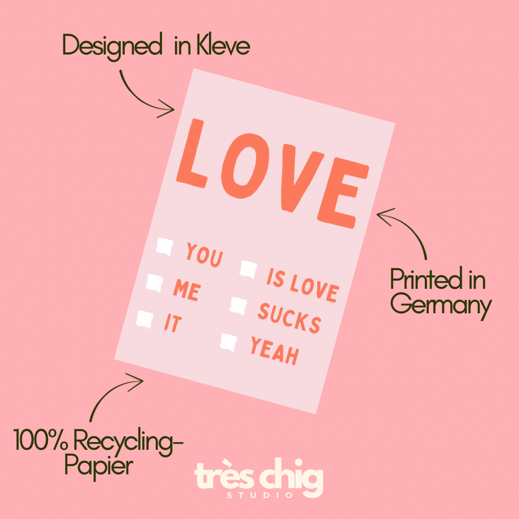 LOVE | Postkarte zum Ankreuze