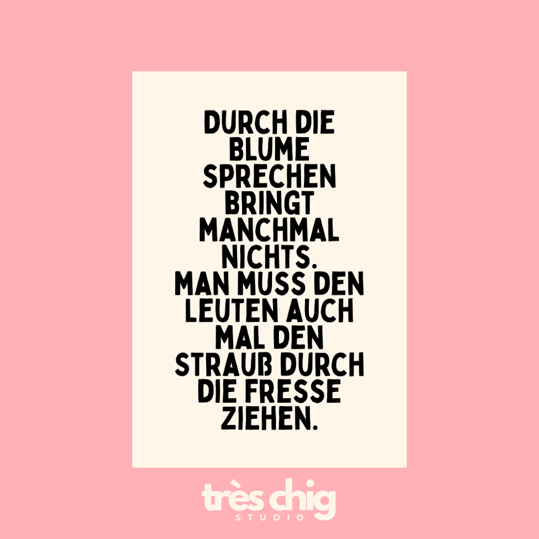 Durch die Blume sprechen | Postkarte