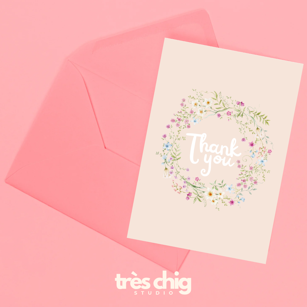 Thank You Blumenkranz | Postkarte