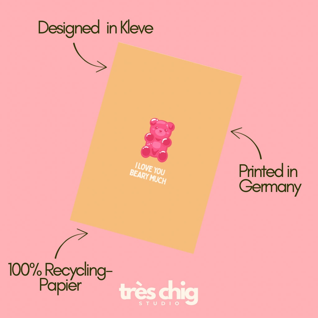 I Love You Beary Much | Postkarte