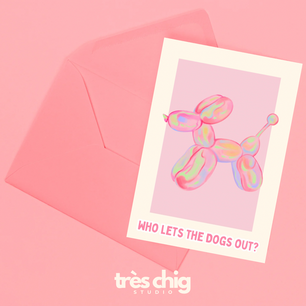Who Let The Dogs Out? | Postkarte