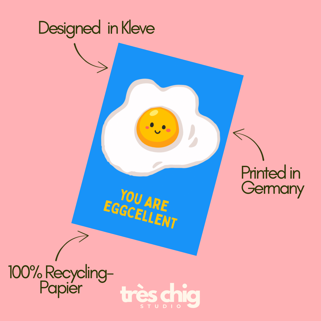 You Are Eggcellent | Postkarte