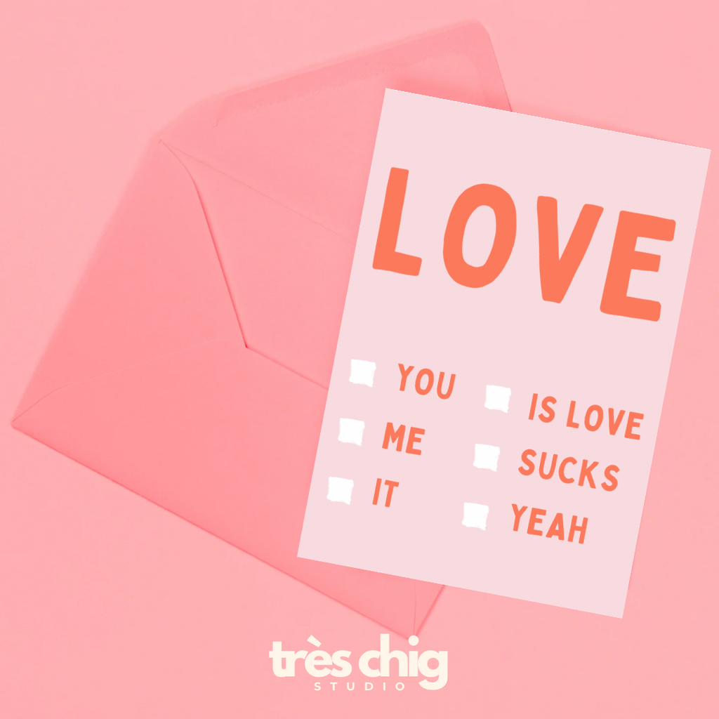 LOVE | Postkarte zum Ankreuze