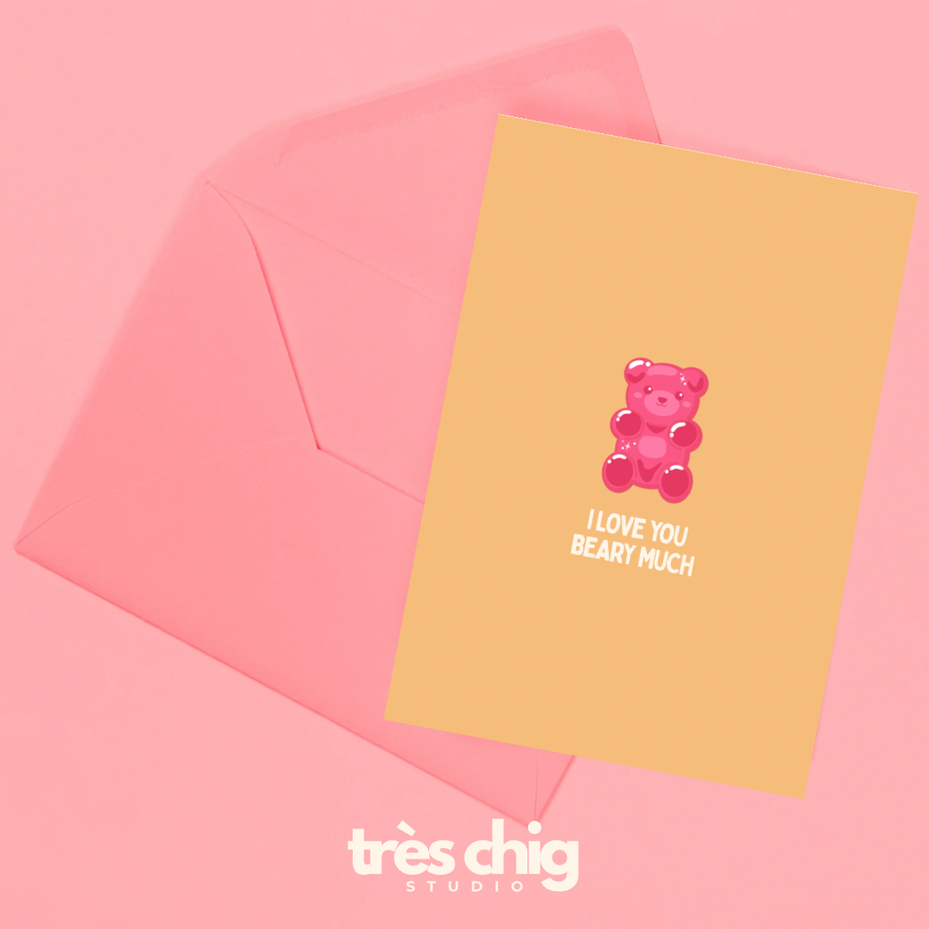 I Love You Beary Much | Postkarte