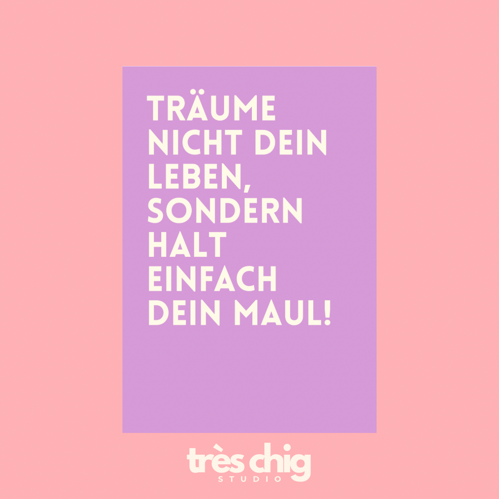 Träume nicht dein Leben | Postkarte