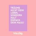 Träume nicht dein Leben | Postkarte