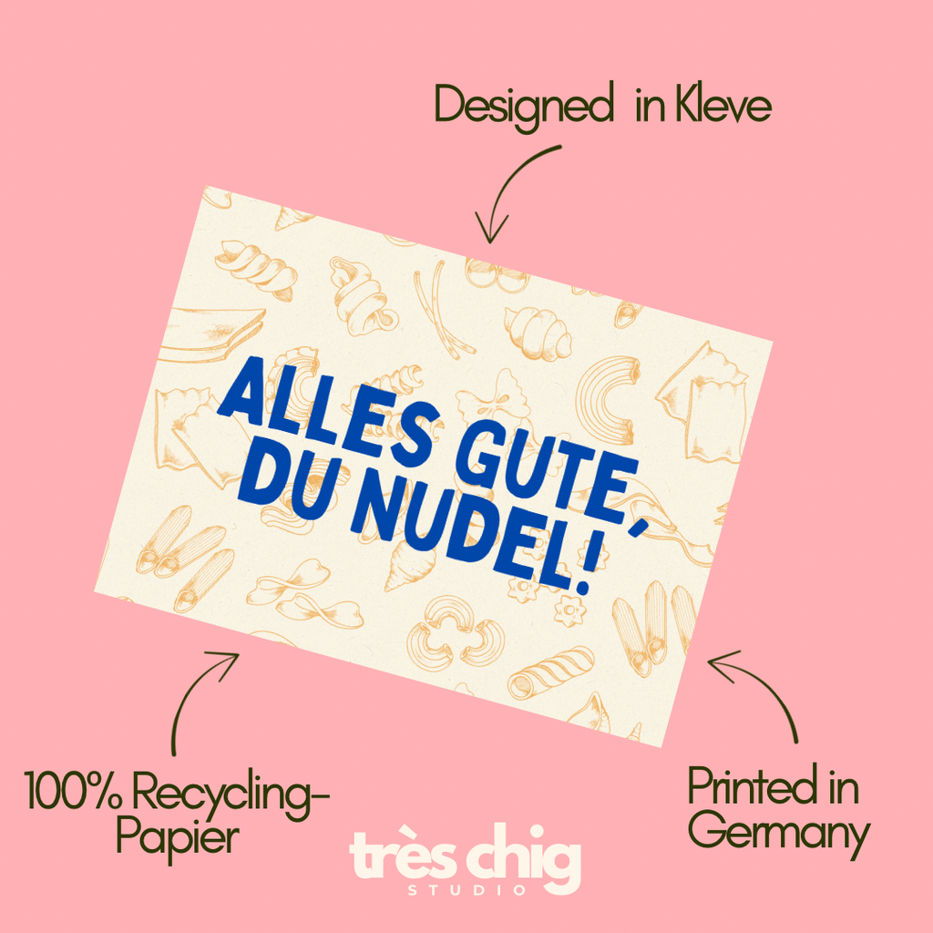 Alles Gute, du Nudel! | Postkarte