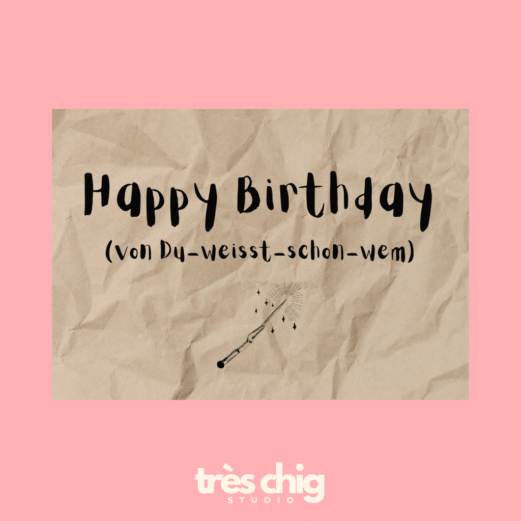 Happy Birthday von-du-weisst schon wem | Postkarte