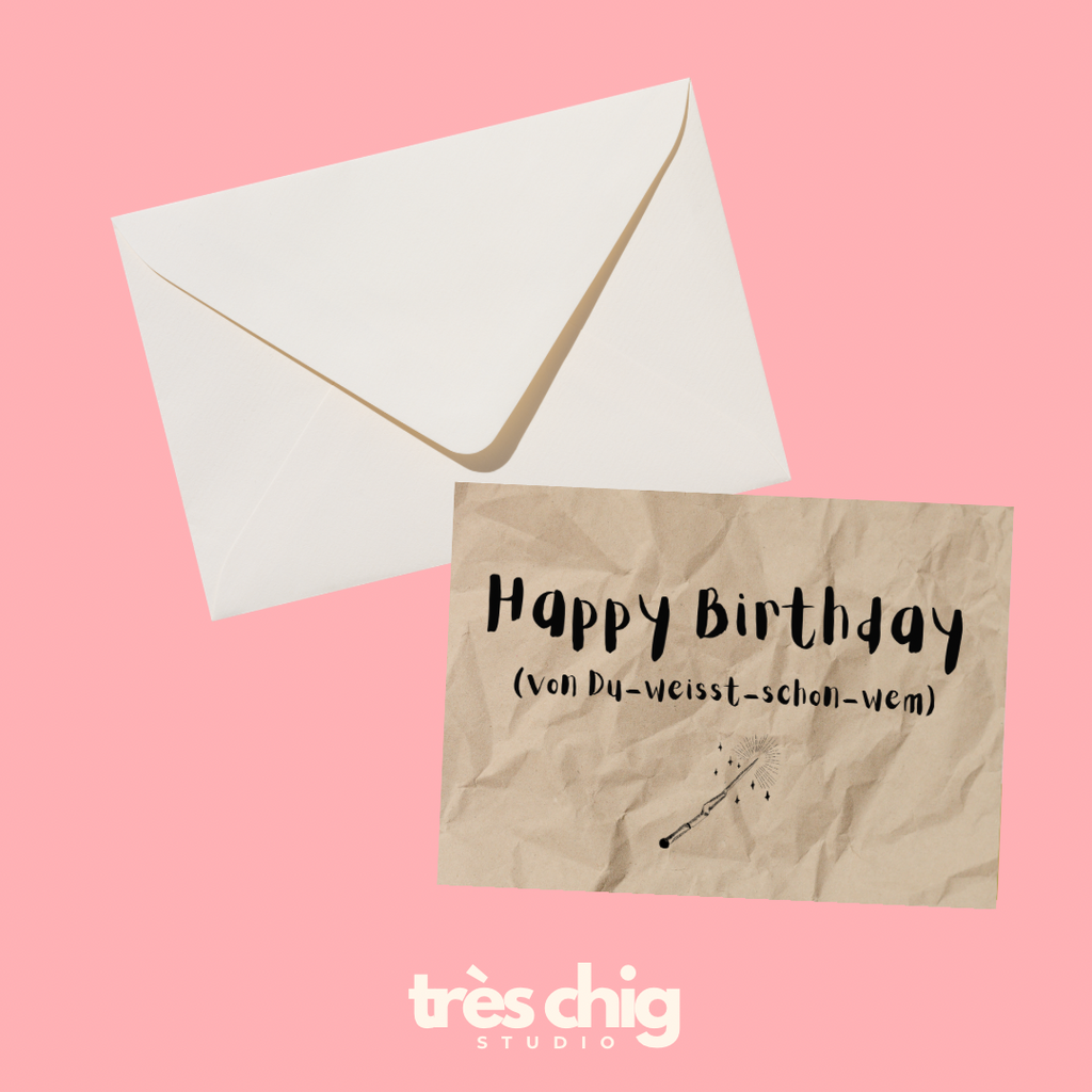 Happy Birthday von-du-weisst schon wem | Postkarte