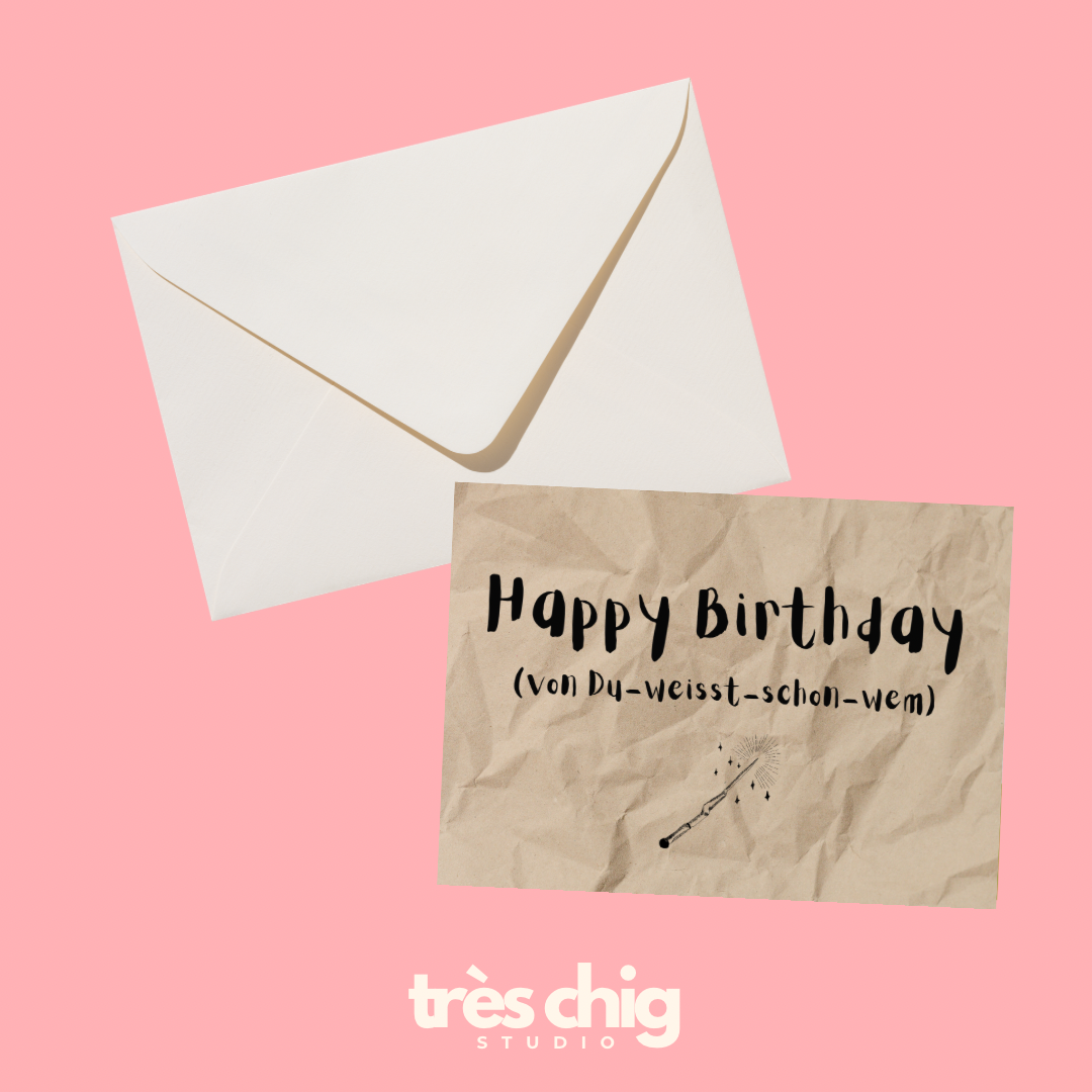 Happy Birthday von-du-weisst schon wem | Postkarte