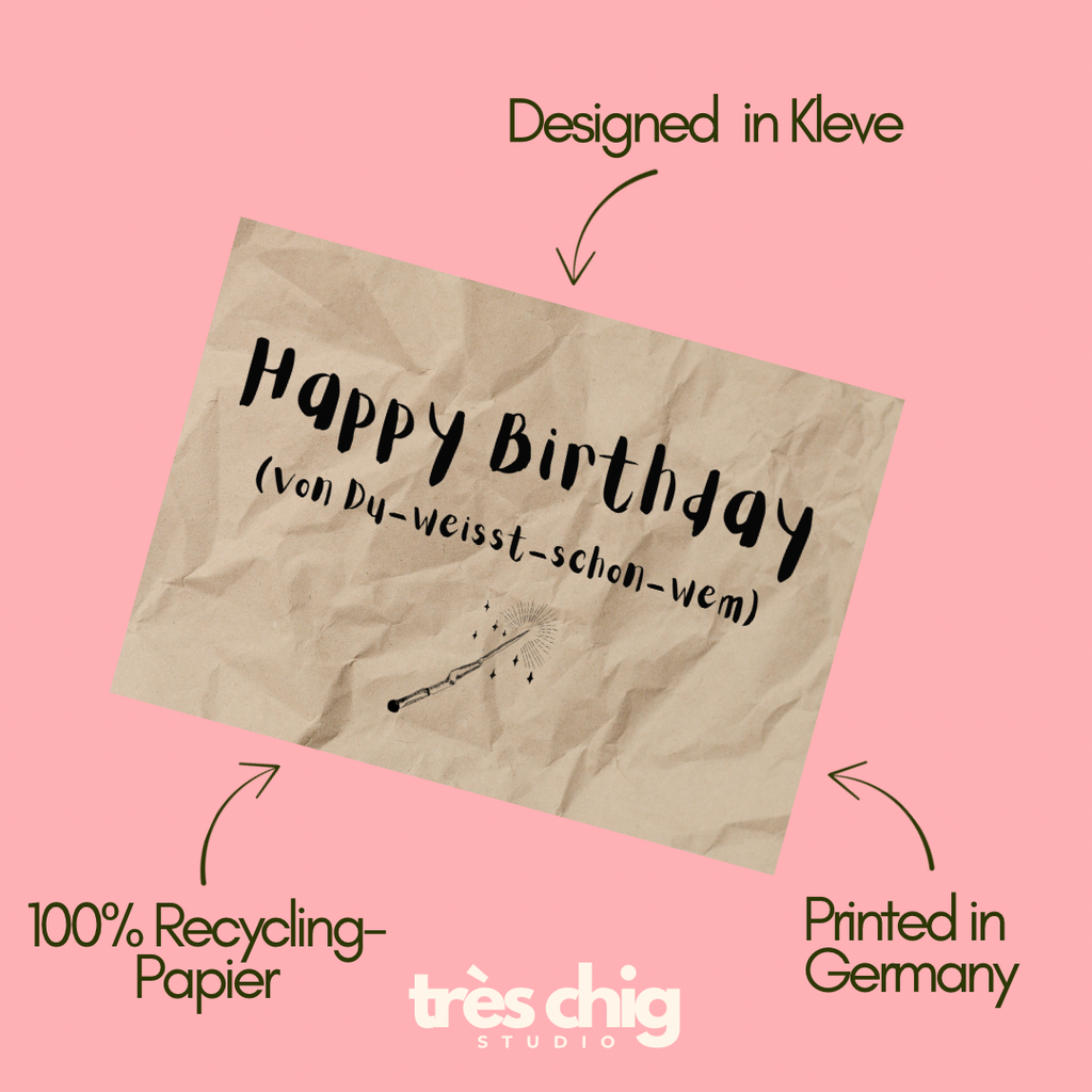 Happy Birthday von-du-weisst schon wem | Postkarte