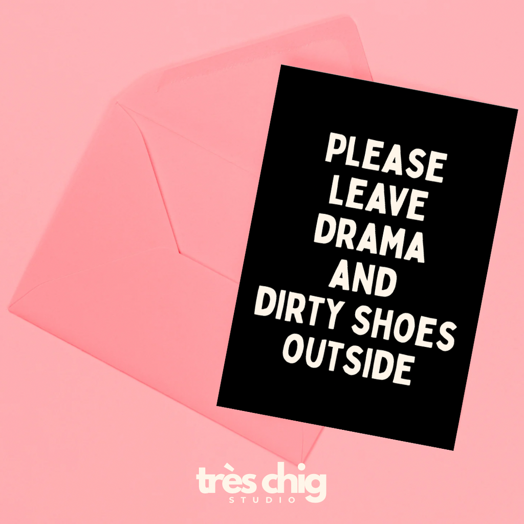 Drama and Dirty Shoes | Postkarte