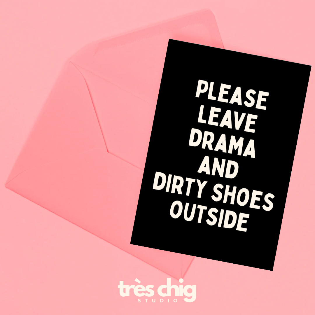 Drama and Dirty Shoes | Postkarte