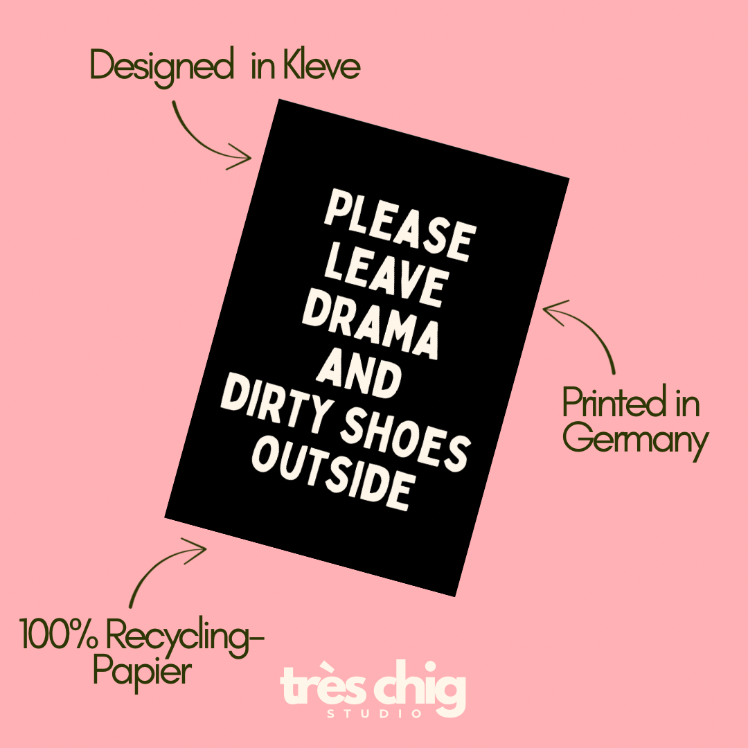 Drama and Dirty Shoes | Postkarte