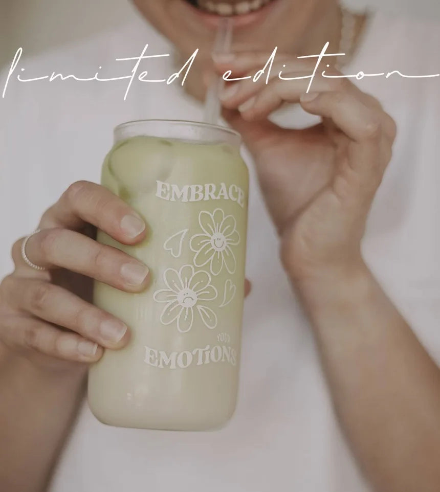 Embrace Your Emotions | hohes Trinkglas