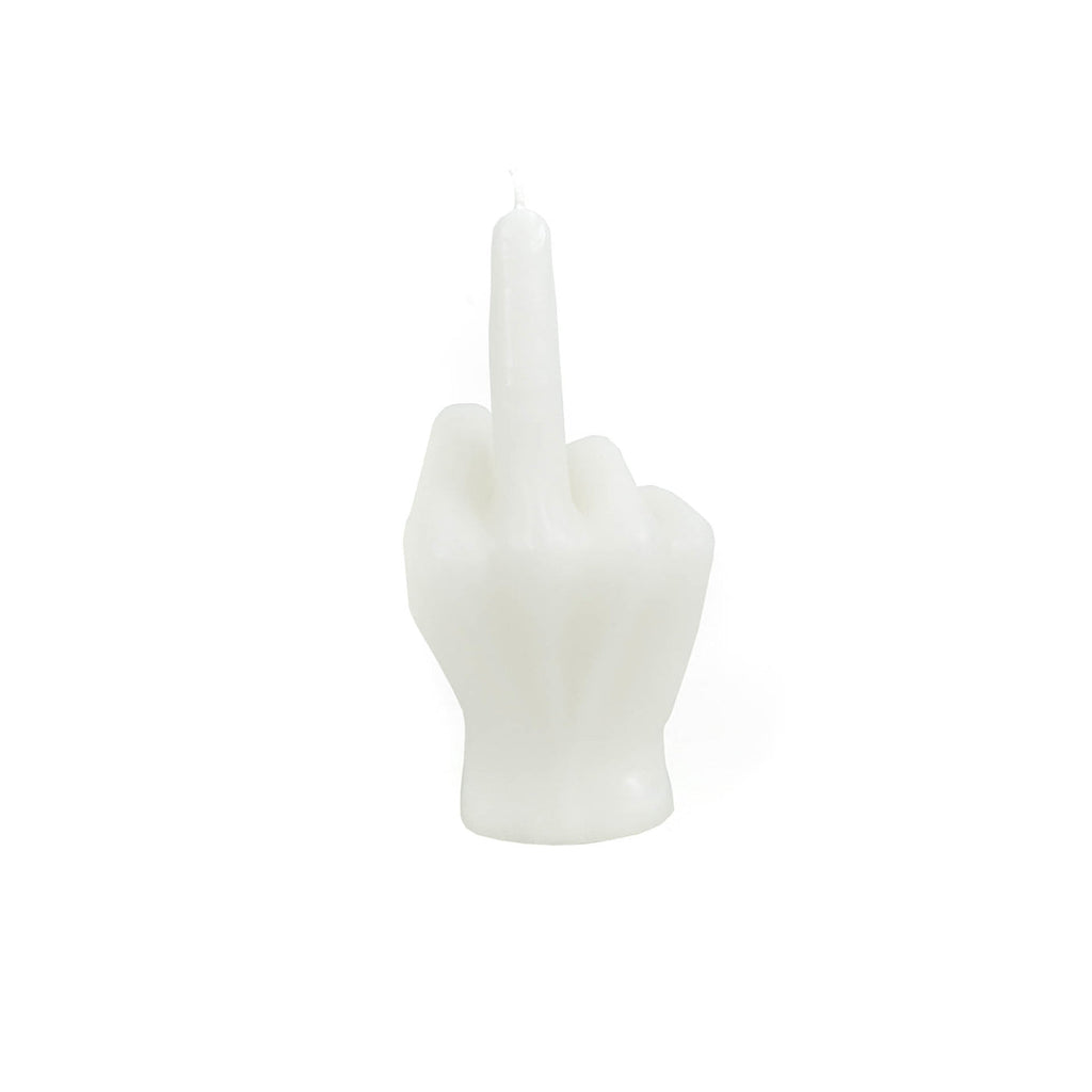 Mittelfinger-Kerze | Weiß