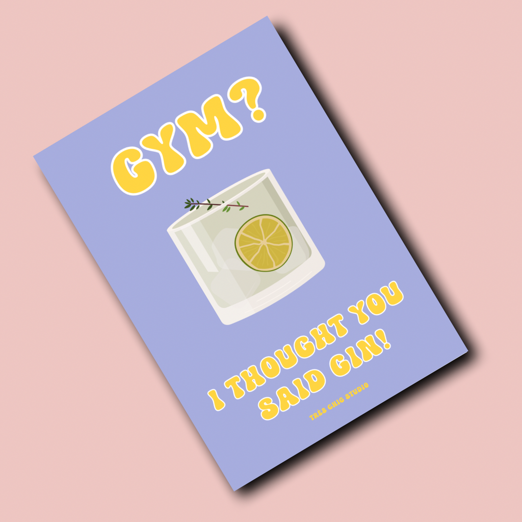 Poster - Gin or Gym?