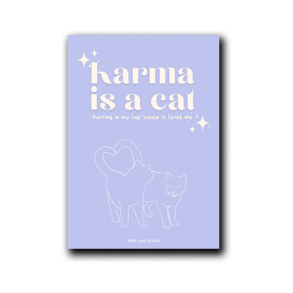 Poster - Karma Is a Cat
