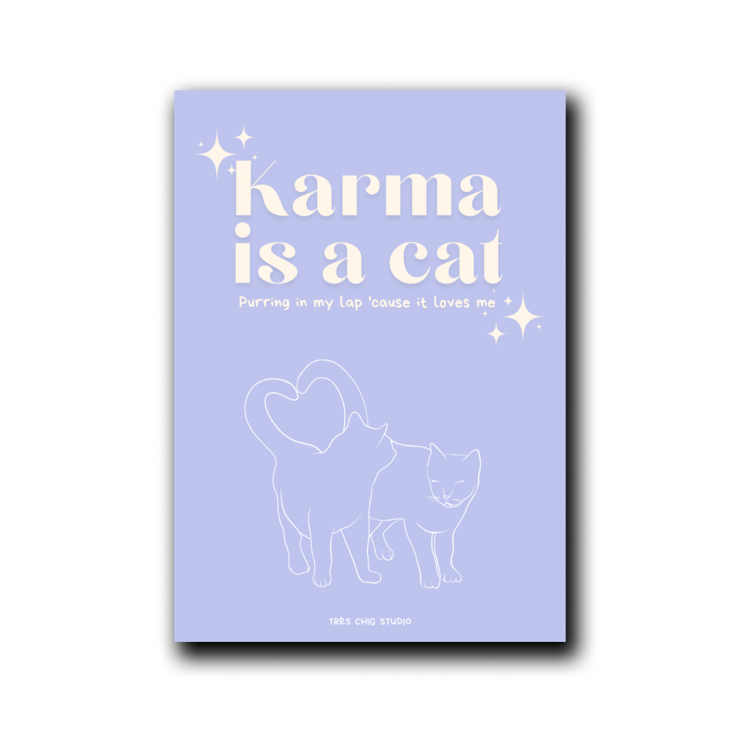 Poster - Karma Is a Cat