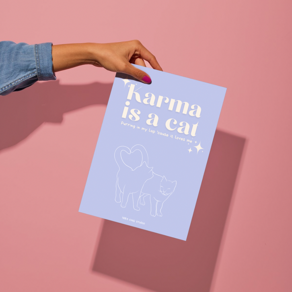 Poster - Karma Is a Cat